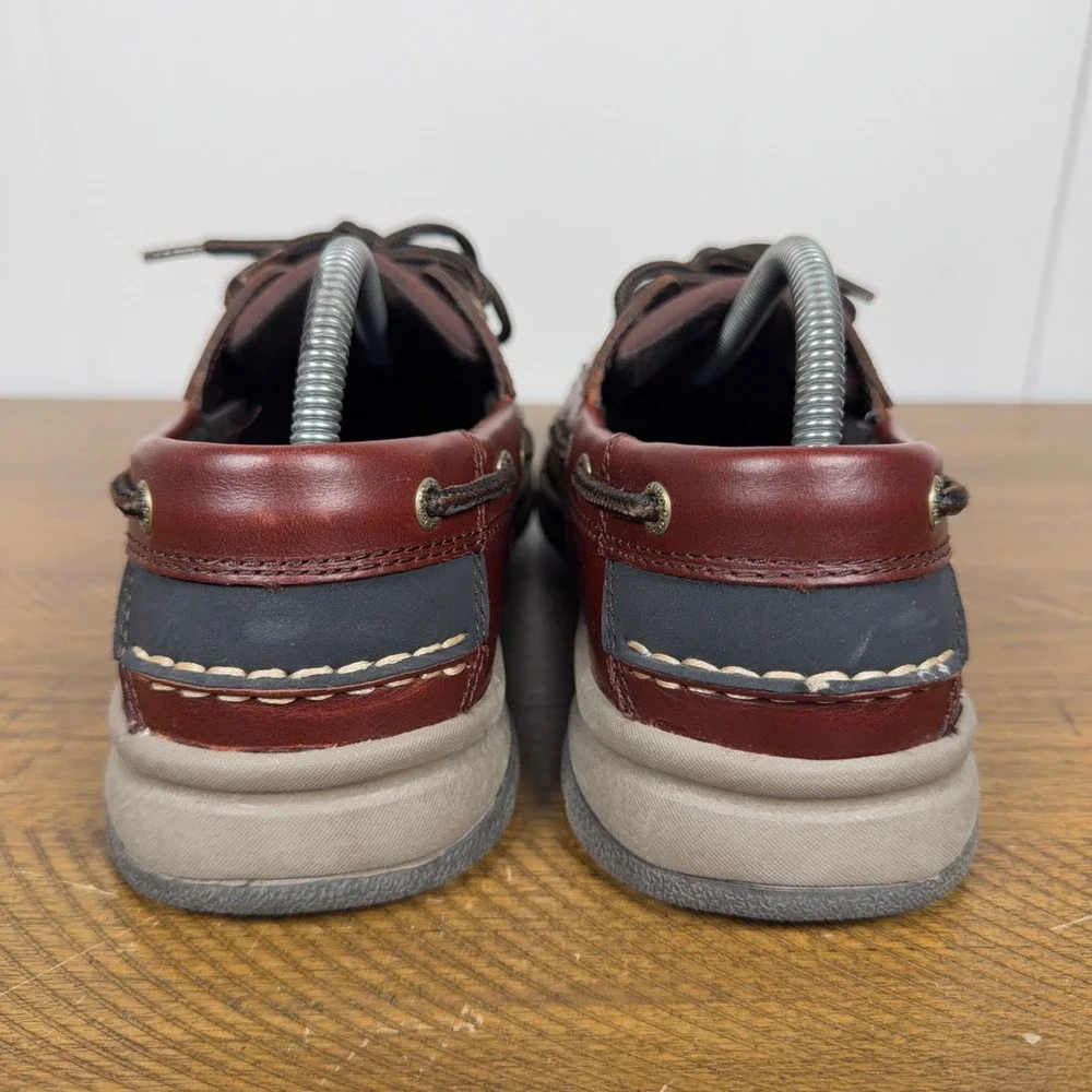 Sebago Boat‎ Shoes Mens 10 Brown Smooth Bluefin Ox Leather Nautical Deck Shoes